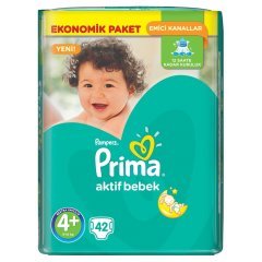 Prima Aktif Bebek 4+ Beden Maxi Plus Ekonomik 42 Adet