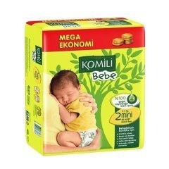 Komili Bebe Mega Ekonomi Midi No:2 Bebek Bezi 80 Adet