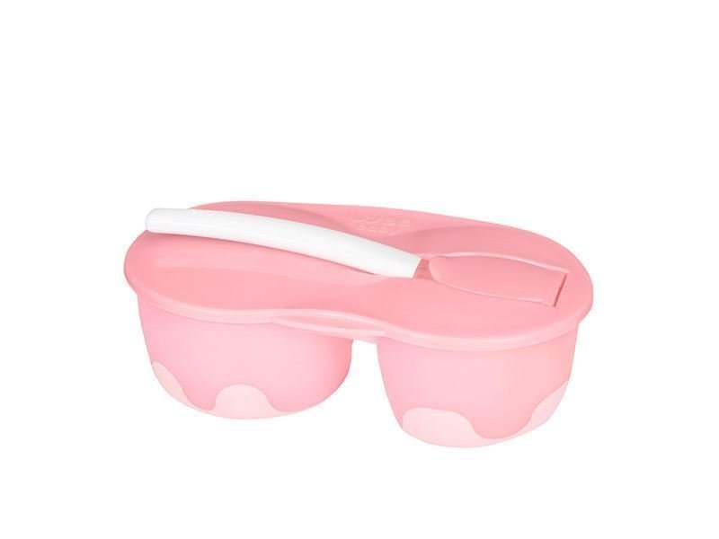 Wee Baby 886 2 Hazneli Mama Kabı Seti 6+ Ay Pembe