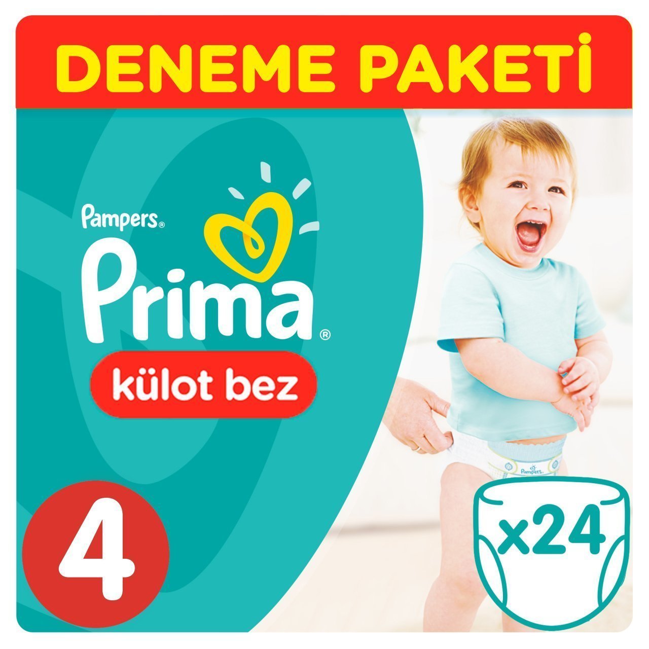 Prima Külot Bebek Bezi Deneme Paketi 4 Beden Maxi 24 Adet