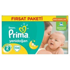 Prima Yeni Bebek Fırsat Paketi 2 Beden 136 Adet