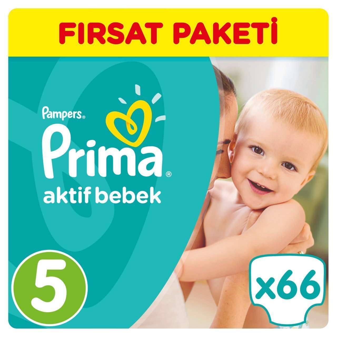 Prima Aktif Bebek 5 Beden Junior Fırsat Paketi 66 Adet