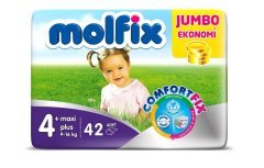 Molfix Jumbo No:4+ Maxi Plus 42 Adet Bebek Bezi