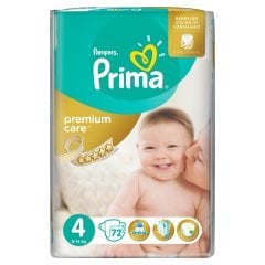 Prima Bebek Bezi Premium Care Dev Ekonomi Paketi 4 Beden 72 Adet