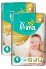 Prima Bebek Bezi Premium Care Dev Ekonomi Paketi 4 Beden 144 Adet