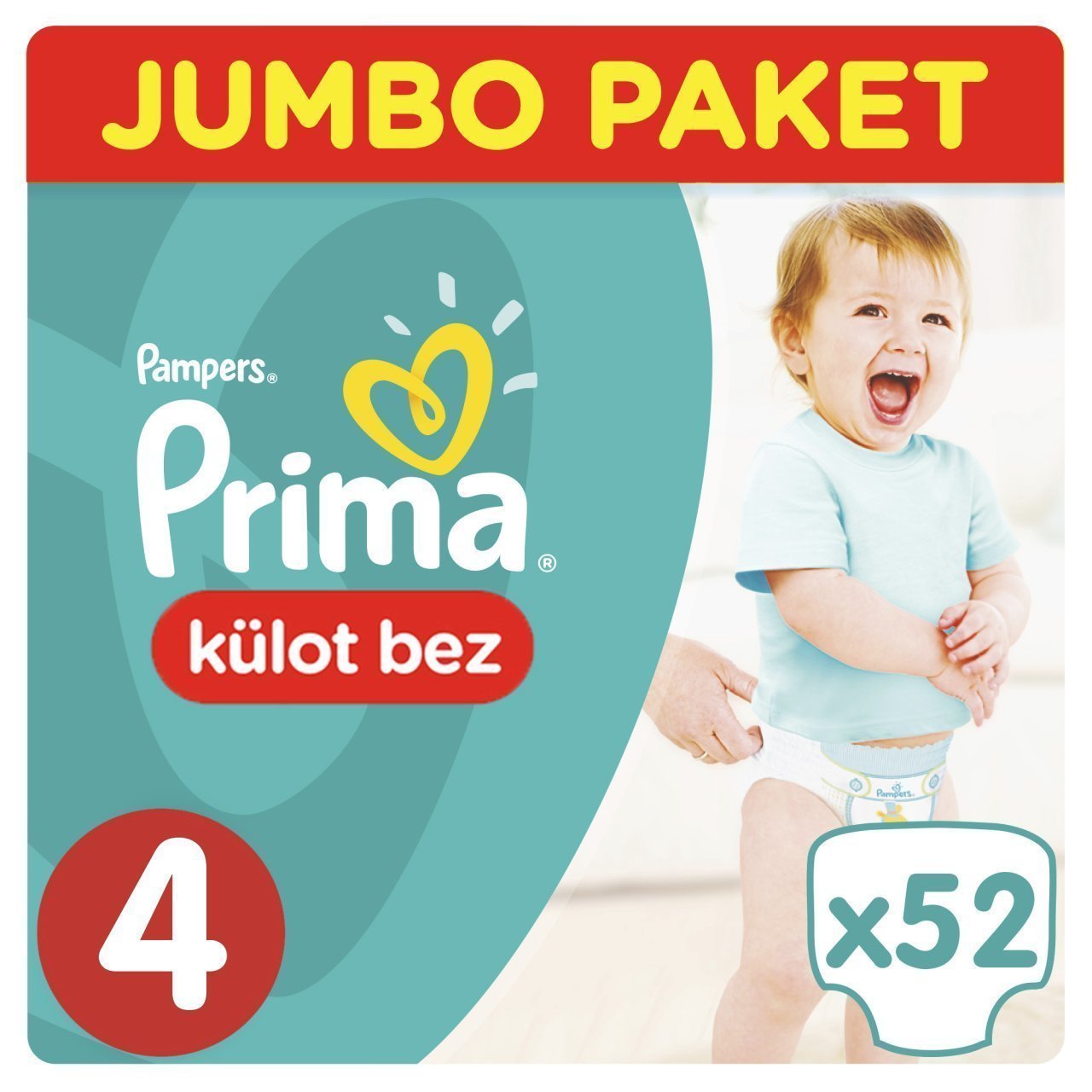 Prima Külot Bebek Bezi Jumbo Paket 4 Beden 52 Adet