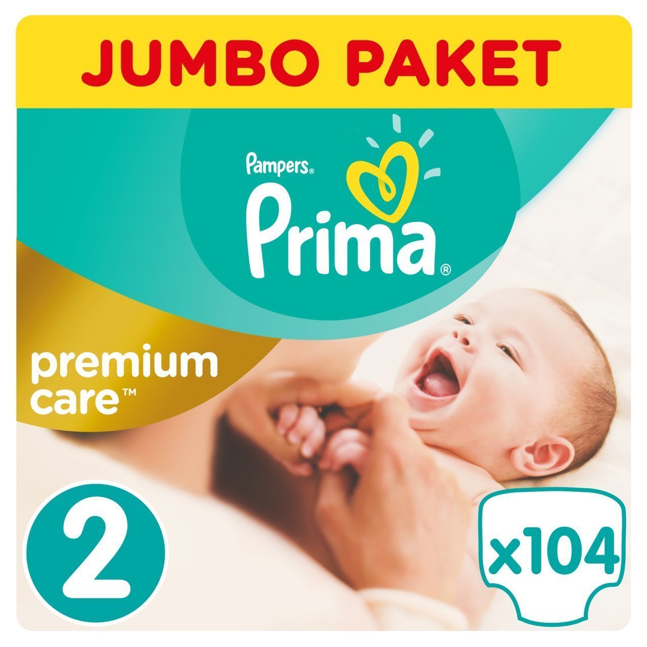 Prima Bebek Bezi Premium Care Jumbo Paket 2 Beden 104 Adet