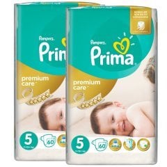 Prima Premium Care No:5 Bebek Bezi 2’li Dev Ekonomi Paketi 120 Adet