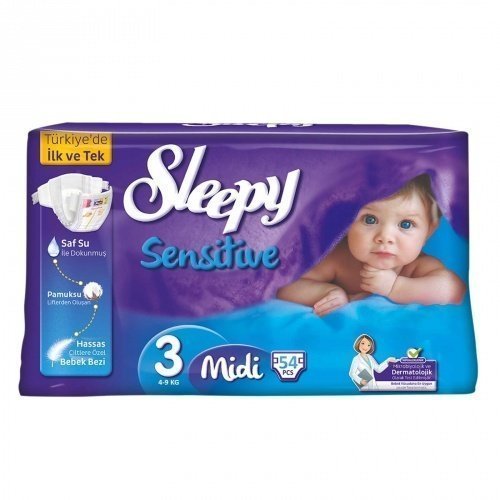 Sleepy Sensitive No:3 Midi 54 Adet Bebek Bezi