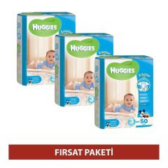 Huggies Bebek Bezi Midi No:3 Erkek 150 Adet