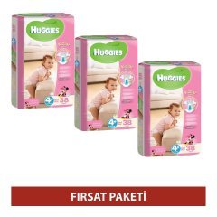 Huggies Bebek Bezi Maxi Plus Kız Bebek 114 Adet