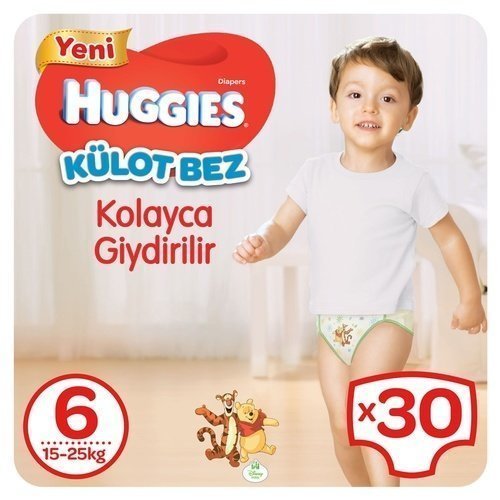 Huggies Külot Bebek Bezi Jumbo Paket 6 Beden 30 Adet