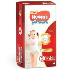 Huggies Külot Bebek Bezi Jumbo Paket 5 Beden 34 Adet