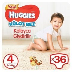 Huggies Külot Bebek Bezi Jumbo Paket 4 Beden 36 Adet