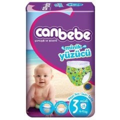 Canbebe Minik Yüzücü Mayo Bebek Bezi 3 Beden 13 Adet