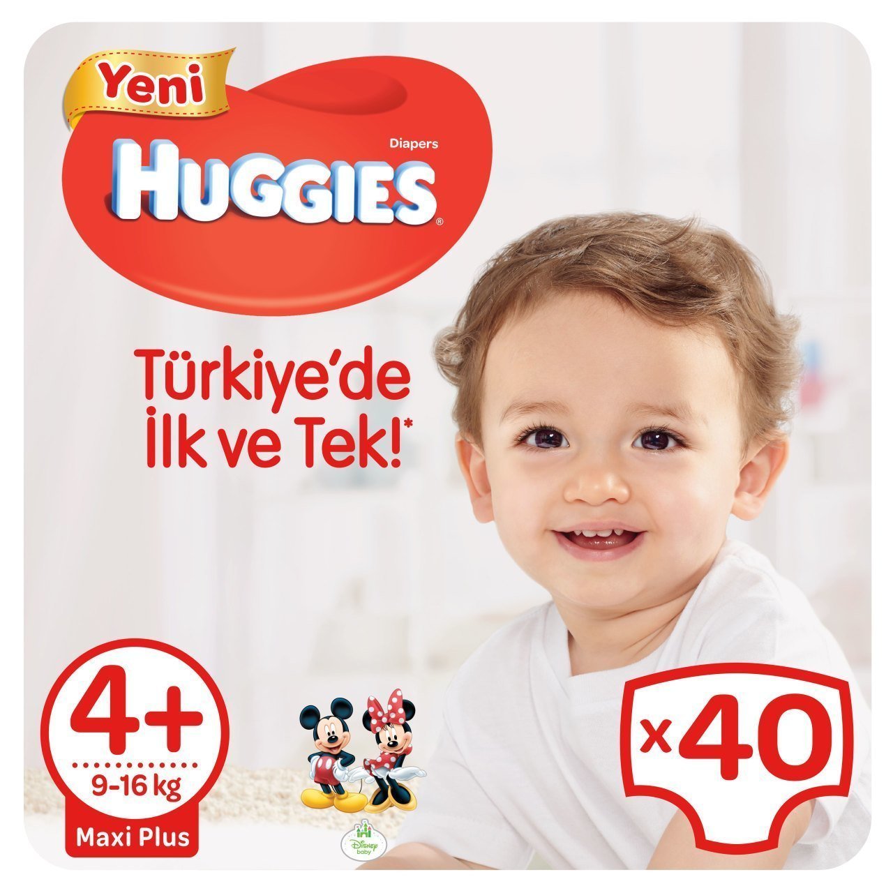 Huggies Bebek Bezi Jumbo Paket Maxi Plus 4+ Beden 40 Adet