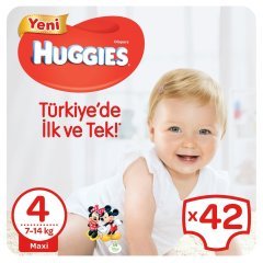 Huggies Bebek Bezi Jumbo Paket 4 Beden 42 Adet