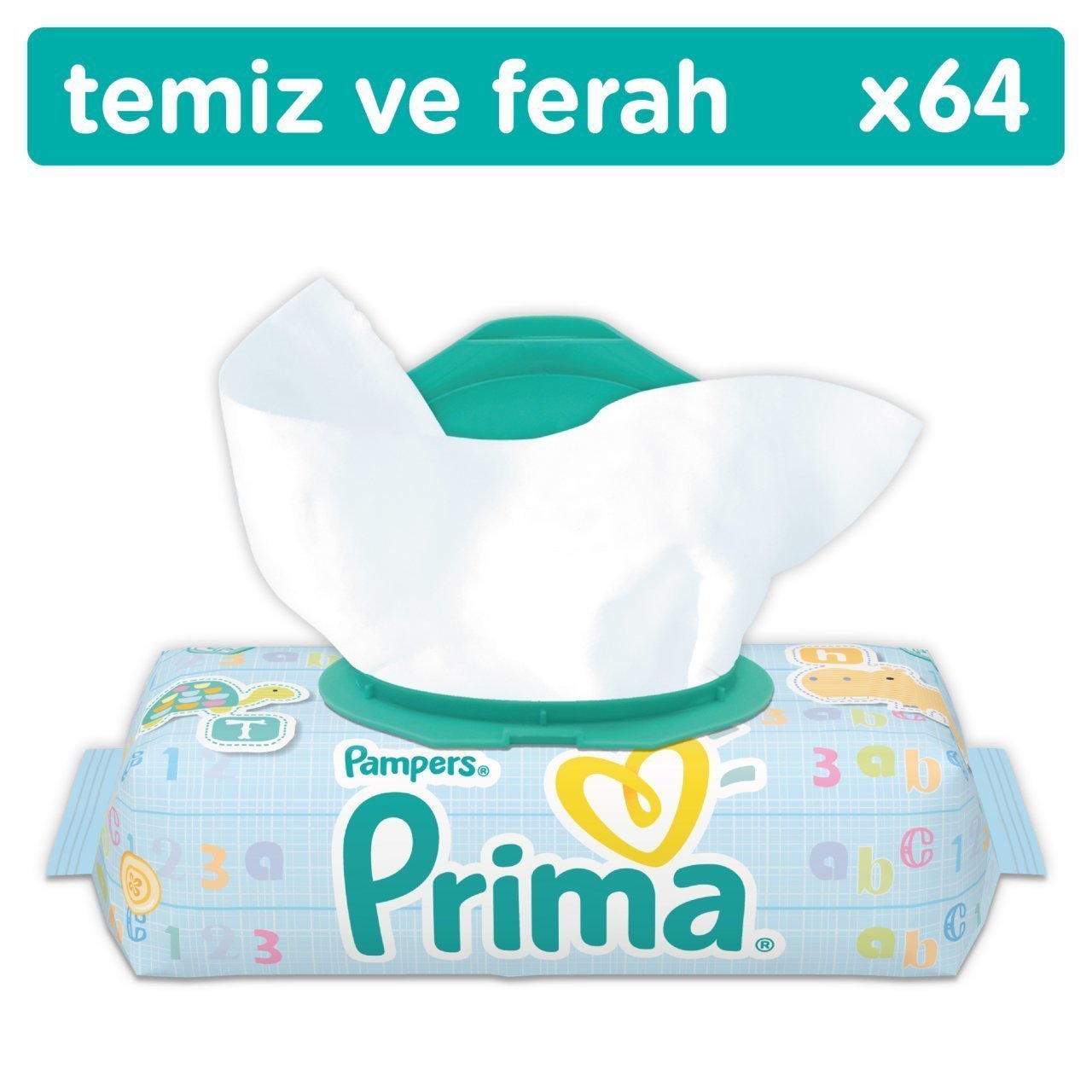 Prima Pampers Temiz ve Ferah Islak Havlu 64 Adet