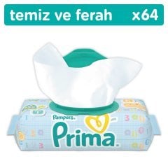 Prima Pampers Temiz ve Ferah Islak Havlu 64 Adet