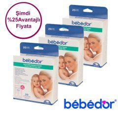 Bebedor 3679 Bebek Sütü Saklama Poşeti 60 Adet