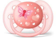 Philips Avent SCF223/22 Ultra Soft Desenli Emzik 6-18 Ay Pembe