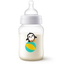 Philips Avent SCF574/14 Classic+ Natural PP Biberon 1+ Ay Penguen Desenli