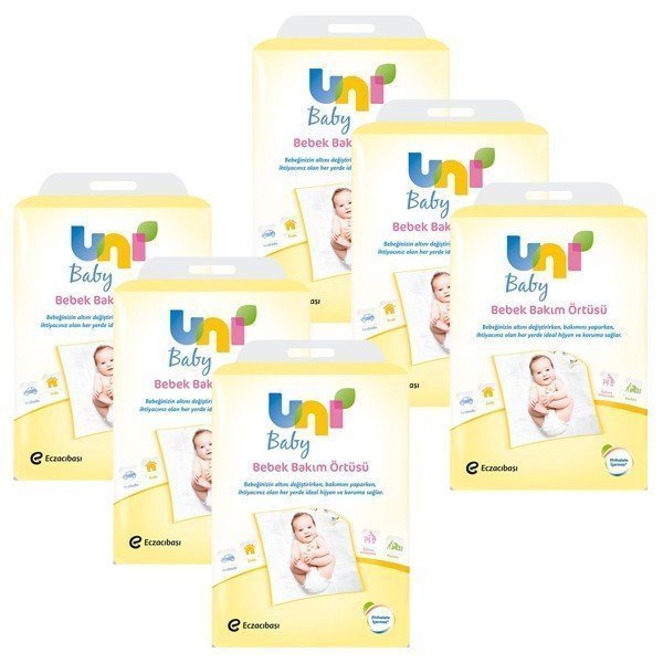 Uni Baby Bebek Bakım Örtüsü 60 Adet