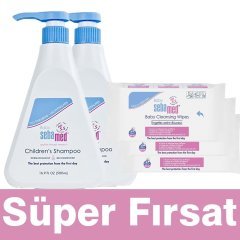 Sebamed Bebe Şampuanı 1000 ml + Sebamed Islak Mendil 162 Adet