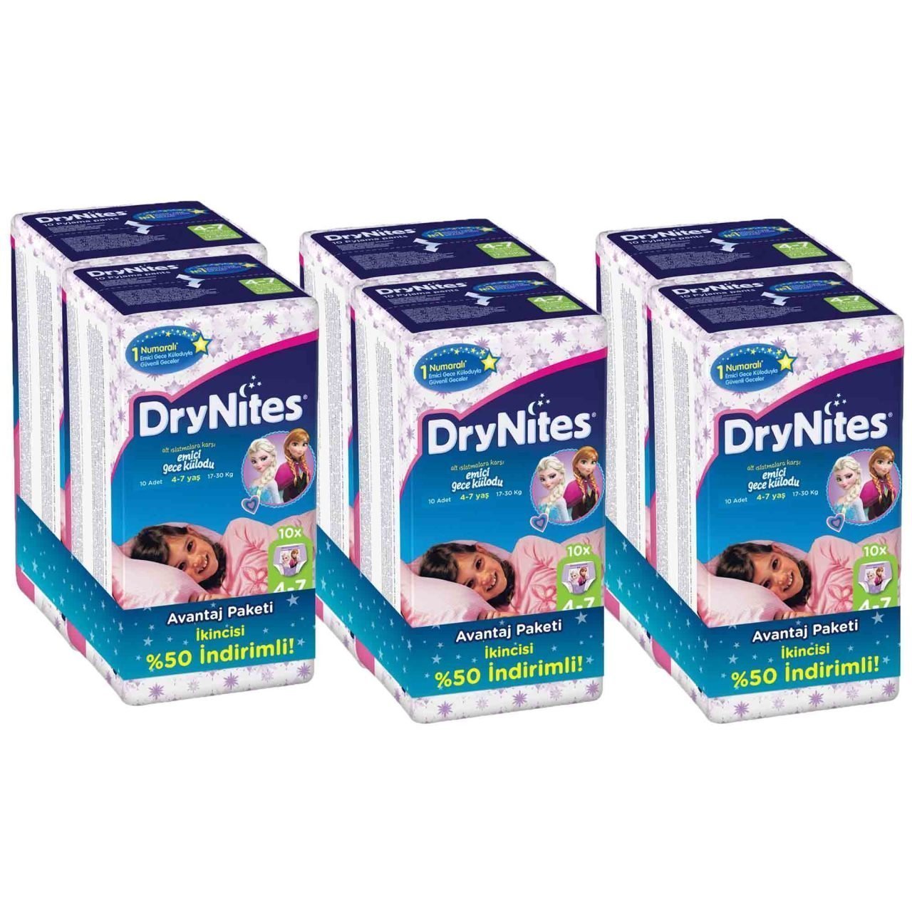 Huggies Drynites Emici Gece Külodu Small Kız 4-7 Yaş 60 Adet