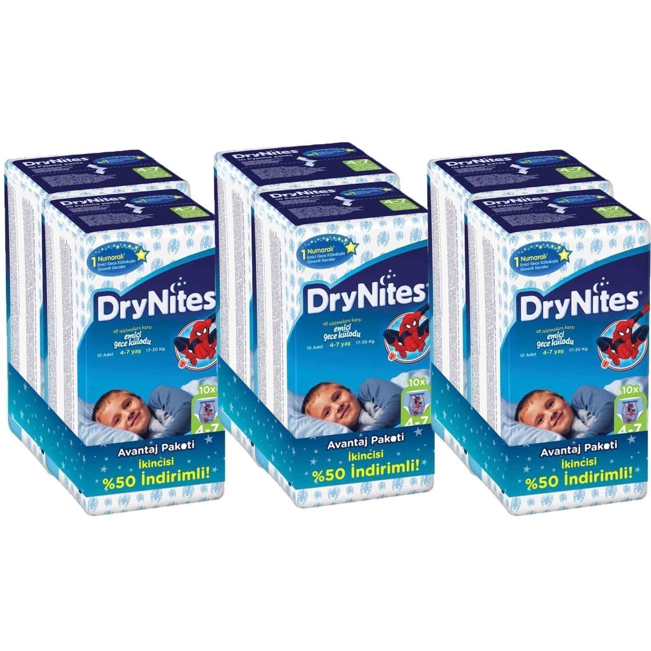 Huggies Drynites Emici Gece Külodu Erkek Small 4-7 Yaş 60 Adet
