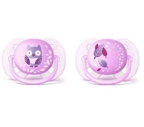 Philips Avent SCF227/20 Ultra Soft Desenli Emzik 0-6Ay Pembe