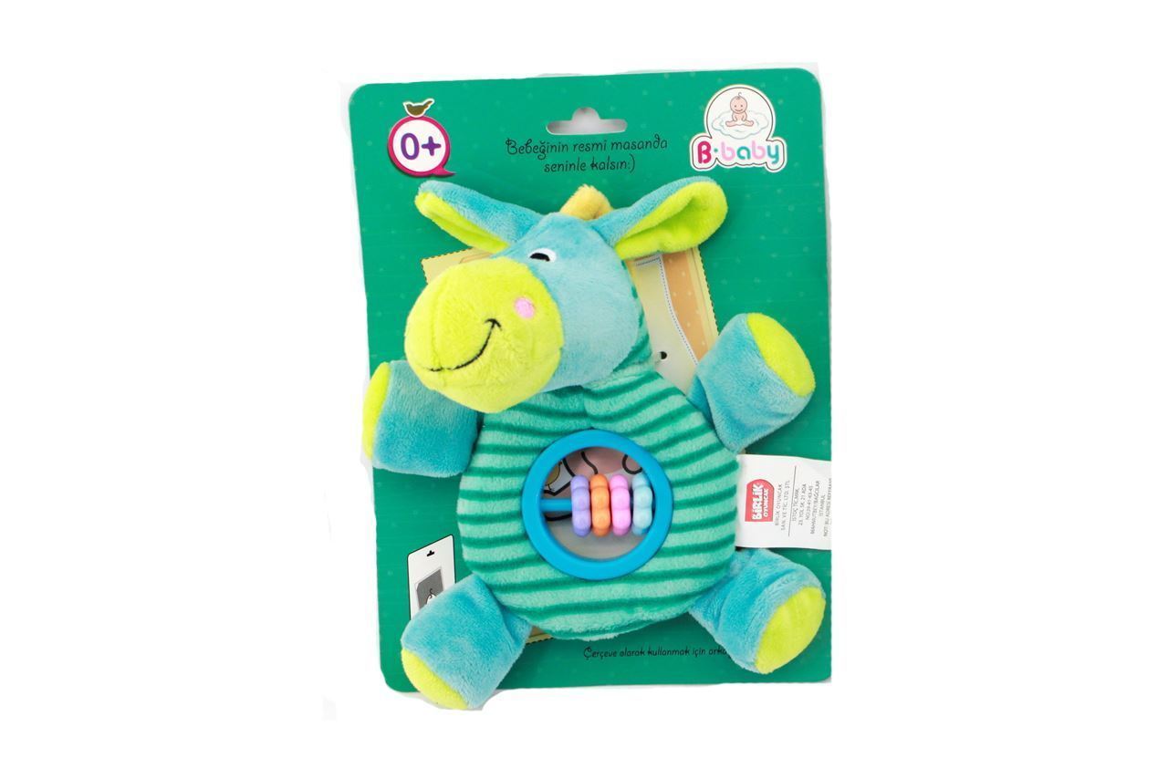 B-Baby Pelüş Çıngırak Eşek Figürü