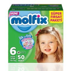 Molfix Süper Fırsat Paketi 6 Beden Extra Large 50 Adet