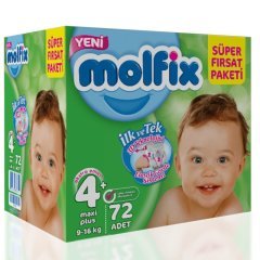 Molfix Süper Fırsat Paketi 4+ Beden Maxi Plus 72 Adet