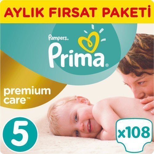 Prima Premium Care Aylık Fırsat Paketi 5 Beden 108 Adet