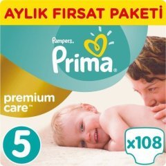 Prima Premium Care Aylık Fırsat Paketi 5 Beden 108 Adet