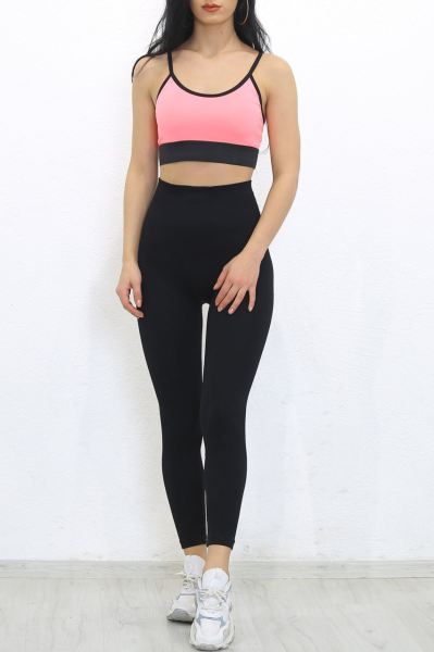 İp Askılı Sporcu Büstiyer Pembe - 9021.125.