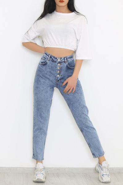 Boyfriend Kot Pantolon Buzmavi - 8837.1361.