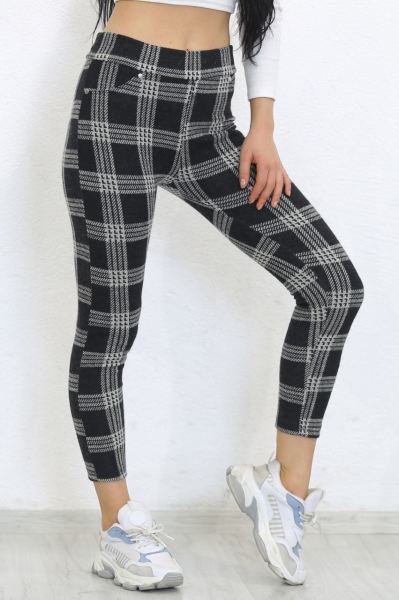 Kaşe Tayt Siyahkareli - 4580.1098.