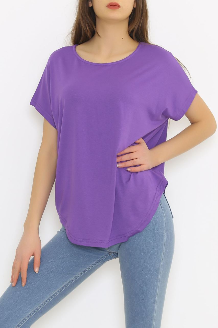 Viskon Yarasa Bluz Mor - 1631.1095.
