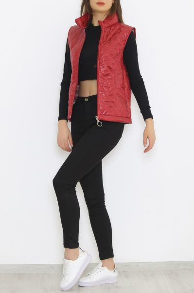 Kapitone Yelek Bordo - 8795.107.