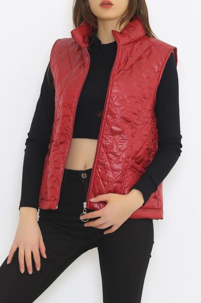 Kapitone Yelek Bordo - 8795.107.