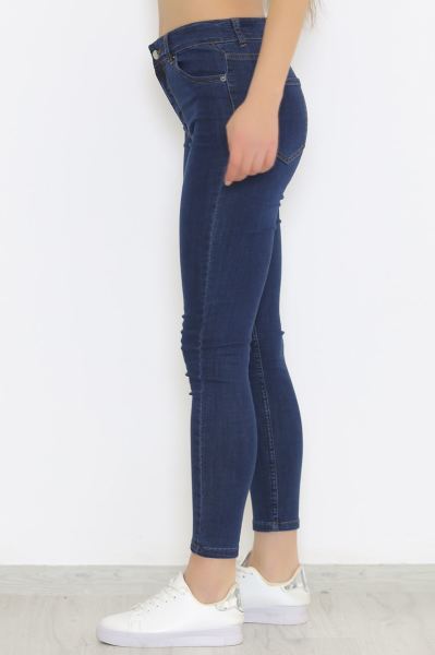 Dar Paça Kot Pantolon Lacivert - 8758.1361.