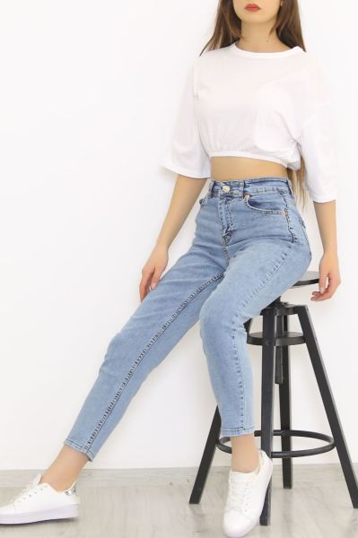 Boyfriend Kot Pantolon Buzmavi - 8756.1361.