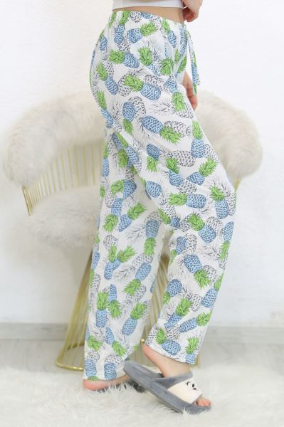 Desenli Pijama Altı Desenlibeyaz - 8540.1567.