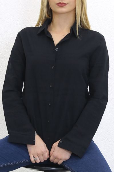 Manşetli Gömlek Siyah - 8578.128.