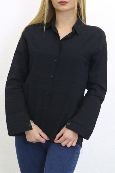 Manşetli Gömlek Siyah - 8578.128.