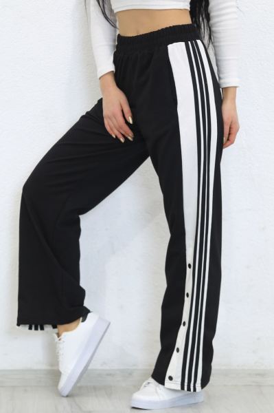 Paça Çıtçıtlı Eşofman Altı Siyah - 7152.1254.