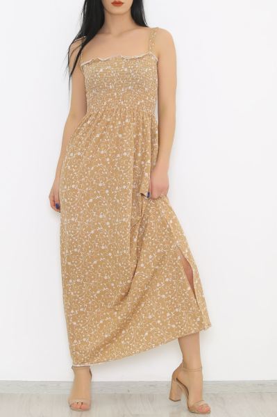 Askılı Elbise Sütlükahve - 8768.1240.