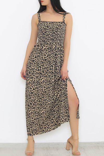 Askılı Elbise Leopar - 8768.1240.